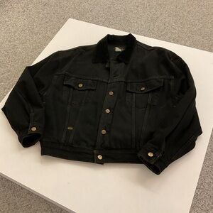 Marithe Francois Girbaud Black Denim Jacket